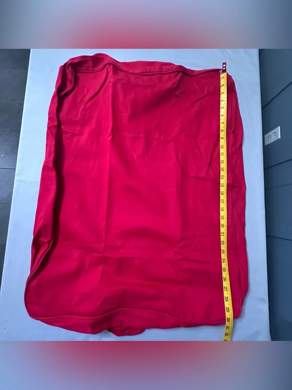 IKEA EKTORP BROMMA Footstool Cover Slipcover Ottoman Idemo Red 100% Cotton